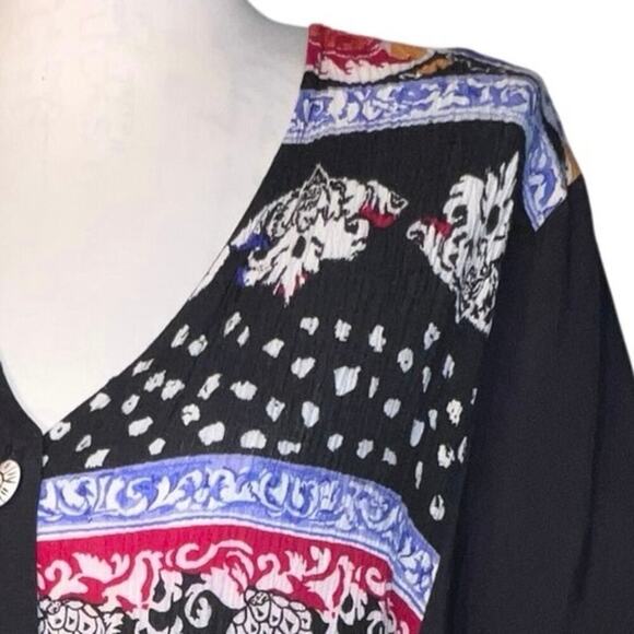 Urban Wear Womens Size M Mix Media Art to Wear GypsieGoth Stretchy Decor Button - Picture 4 of 8